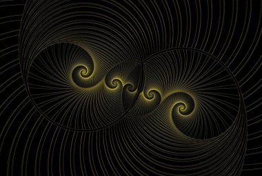 Fraktal patlama serisi. Bilim, teknoloji ve tasarım konularındaki radyal ışınlar ve ışık izlerinin bileşimi