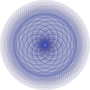 Dalgalar soyut tasarım, çiçek konsepti, 3 boyutlu illüstrasyon, beyaz arkaplan