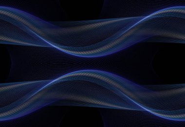 Fraktal dalgalarla soyut arkaplan