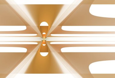 Soyut mimari. 3d oluşturma