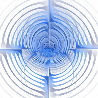 Mavi spiral desenli soyut arkaplan