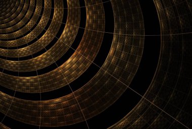 Fütürist şekilli soyut fraktal arkaplan