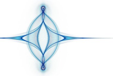 Beyaz çizgileri olan soyut mavi arkaplan