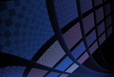 Mavi ve sarı çizgileri olan soyut arkaplan