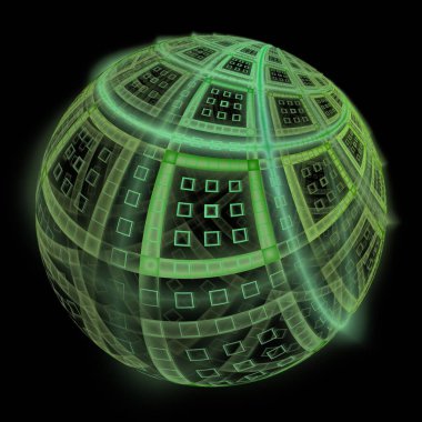 Cam top ile soyut arkaplan