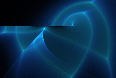 Parlak çizgileri olan soyut mavi arkaplan