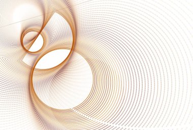 karmaşık dalgalı ay disk tasarımı, soyut arkaplan, 3 boyutlu illüstrasyon