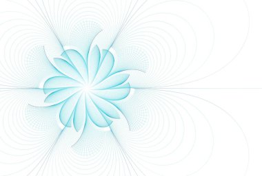 Fraktal patlama serisi. Radyal çizgilerin etkileşimi ve bilim, teknoloji ve tasarım konularındaki ışık