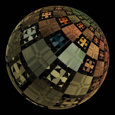 Geometrik elementlerle soyut arkaplan