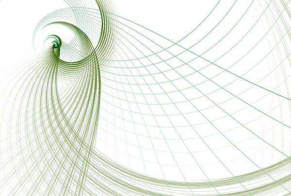 Abstrakter Hintergrund Mit Weißen Spirallinien Und Wellen — Stockfoto