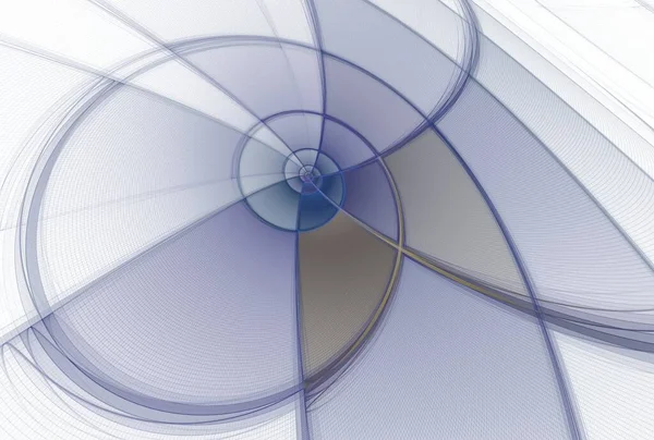Kreative Kurven Abstraktes Design Fraktal Mit Umgekehrten Farben — Stockfoto