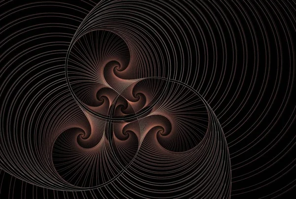 Фрактальная Спираль Композиция Геометрического Радиального Разрыва Теме Науки Техники Проектирования — стоковое фото