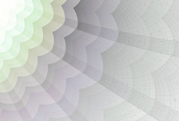 Цветные Абстрактные Цветочные Волны Дизайн Иллюстрация Белый Фон — стоковое фото