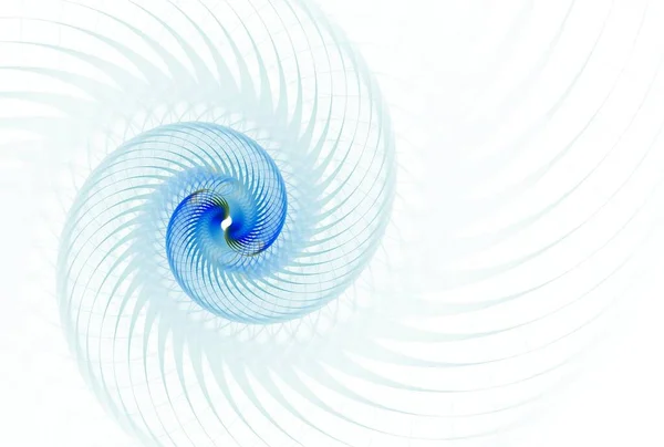 Blått Spiralfraktalmönster Digitalt Konstverk För Kreativ Grafisk Design — Stockfoto