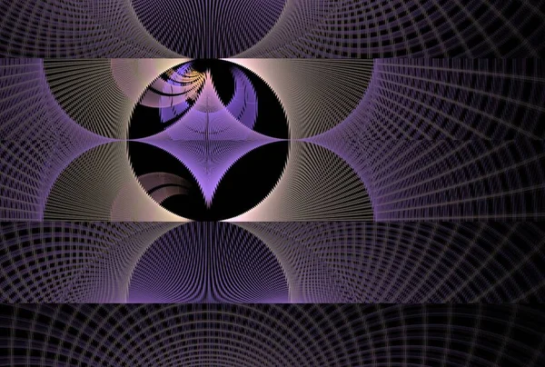 Fractal Spiraal Serie Samenstelling Van Abstracte Geometrische Vormen Het Gebied — Stockfoto