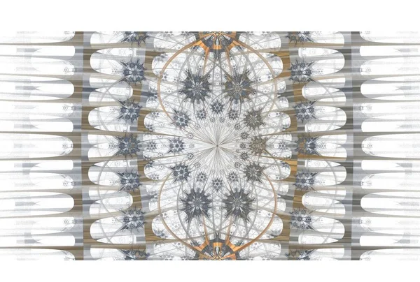 Abstrakcyjne Fraktalne Tło Wzorem Kwiatów — Zdjęcie stockowe