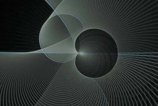 Série Fraktálních Říší Složení Geometrických Radiálních Kruhových Prvků Téma Věda — Stock fotografie