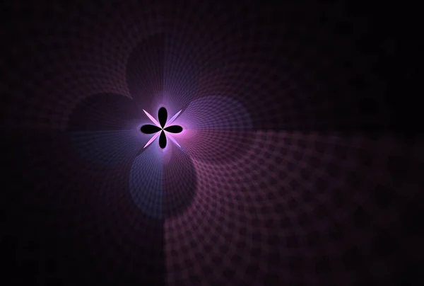 Абстрактный Фрактальный Фон Светящейся Спиралью — стоковое фото