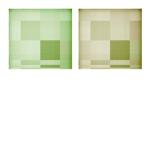Farbige Abstrakte Gestaltung Mit Komplizierten Quadraten Digitales Fraktalbild Auf Weißem — Stockfoto