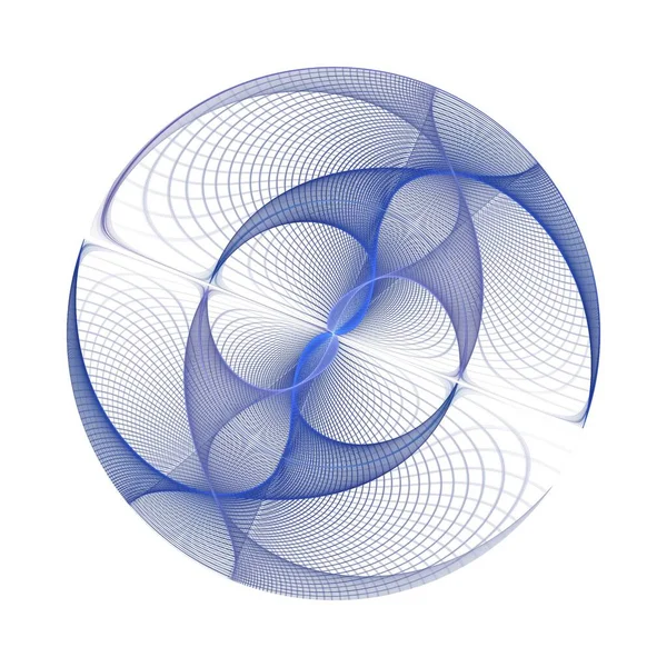Elvont Háttér Kék Spirállal — Stock Fotó
