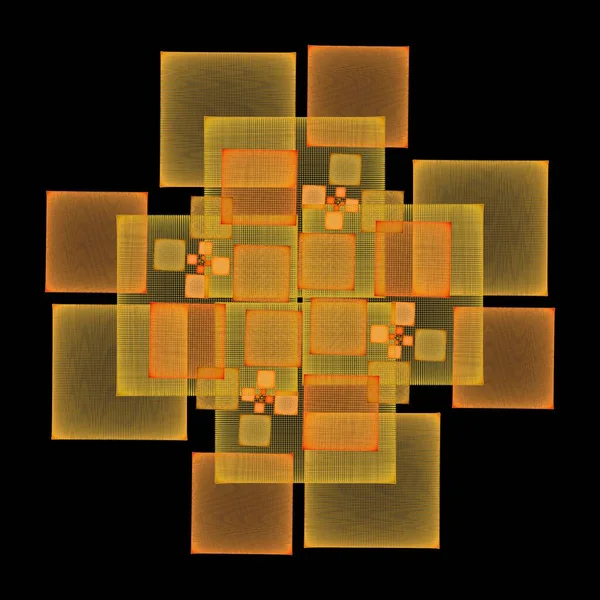 Abstrakcyjne Tło Geometrycznymi Kształtami Kwadratami — Zdjęcie stockowe