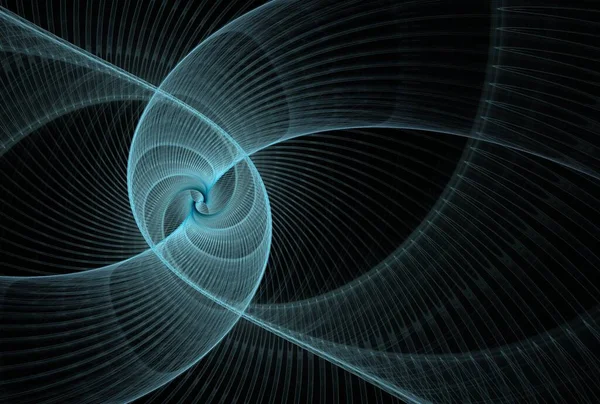 Serie Fondo Frattale Composizione Linee Spirale Luci Tema Scienza Tecnologia — Foto Stock