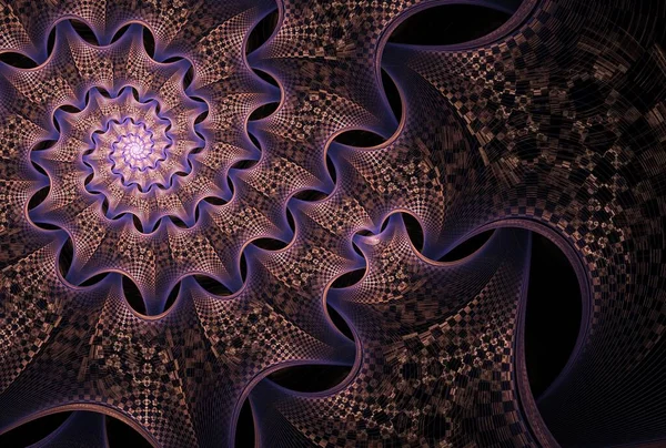 Fractal Σειρά Υποβάθρου Σύνθεση Αφηρημένων Γεωμετρικών Σχημάτων Θέμα Την Επιστήμη — Φωτογραφία Αρχείου