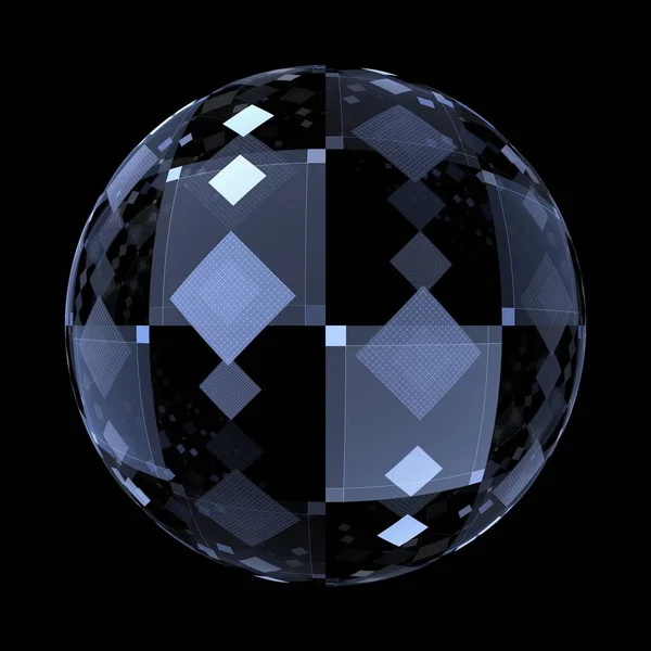 ガラス球を使った抽象的な背景 — ストック写真