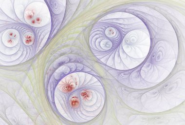 soyut fraktal çiçek, yaratıcı grafik tasarımı için dijital sanat çalışması