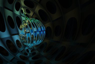 Geometrik şekil ve çizgilerle soyut arkaplan