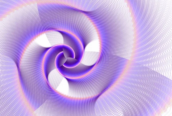 Digital Swirl Fractal Image White Background — Stock Photo, Image