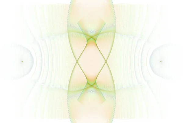 Αφηρημένη Κλεψύδρα Ψηφιακή Φράκταλ Εικόνα Λευκό Φόντο — Φωτογραφία Αρχείου