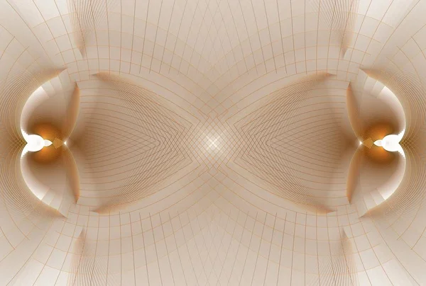 Extraño Psicodélico Dos Caras Forma Fractal Imagen Sobre Fondo Blanco —  Fotos de Stock