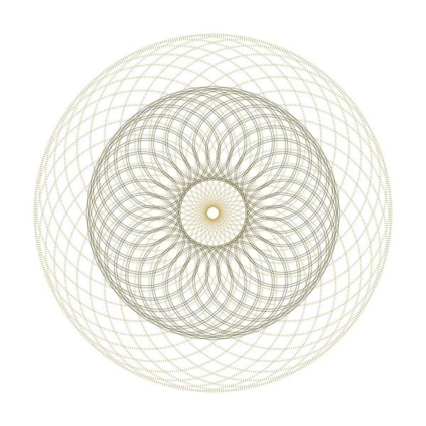 双迷幻螺旋 白色背景下的数字分形图像 — 图库照片