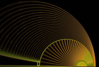 Renkli çizgiler ve dairelerle soyut arkaplan