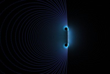 Parlak spiral ile soyut fraktal arkaplan