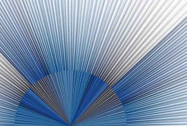 Mavi ve beyaz kağıtlı soyut arkaplan