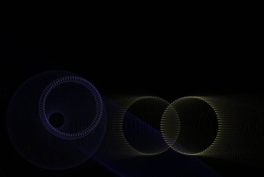 Siyah ve beyaz daireli soyut arkaplan