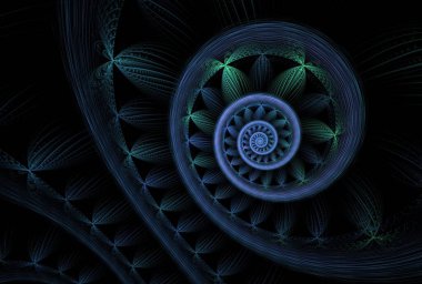 Yaratıcı tasarım için soyut fraktal arkaplan.