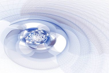 karmaşık spin dalgalanma tasarımı, soyut renk arkaplanı, 3B illüstrasyon