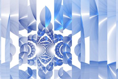 Mavi ve beyaz bulutlu soyut arkaplan