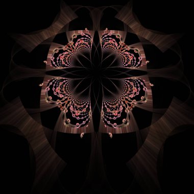 Soyut güvenilir grafik süsü, dijital fraktal resim