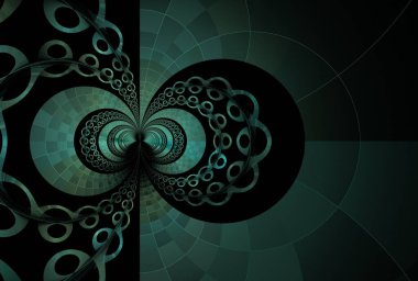 Yaratıcı tasarım için soyut fraktal çizim