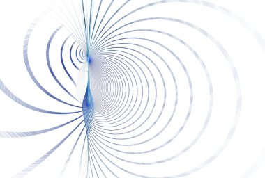 karmaşık kozmik dalgalanma tasarımı, soyut ışın arkaplanı, 3 boyutlu illüstrasyon