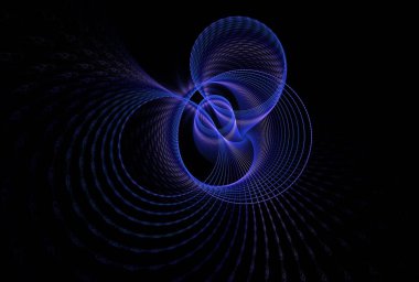 karmaşık dalgalanma ters tasarım, soyut dalgalı arkaplan, üç boyutlu illüstrasyon