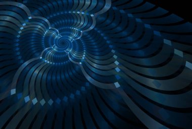 Mavi dalga ve çizgilerle soyut arkaplan