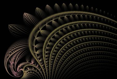 Yaratıcı tasarım için fraktal arkaplan