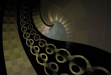 Fütürist teknolojiye sahip soyut arkaplan