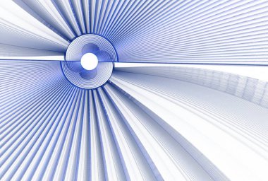  Beyaz arkaplanda dijital fraktal resim