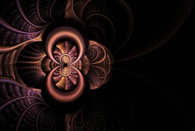 Yaratıcı tasarım için fraktal arkaplan